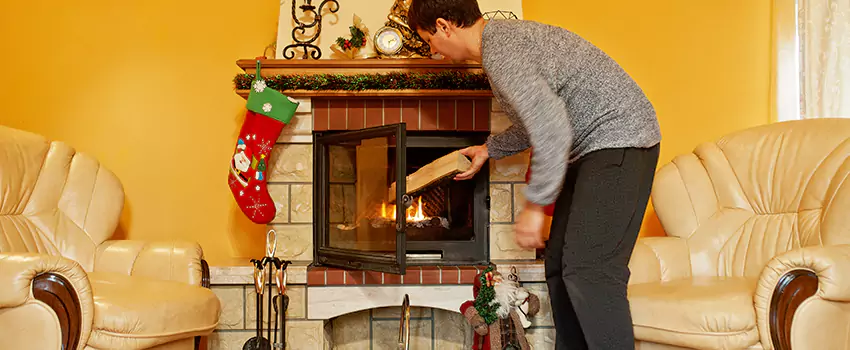 Rusted Metal Fireplace Restoration in New Bedford, Massachusetts